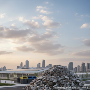 ערימה של פסולת בניין