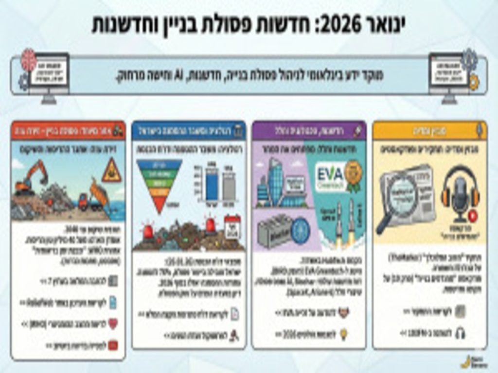 חדשות ינואר 2026